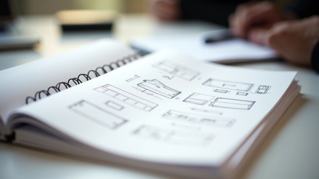Game design document with mechanics diagrams and gameplay flow charts